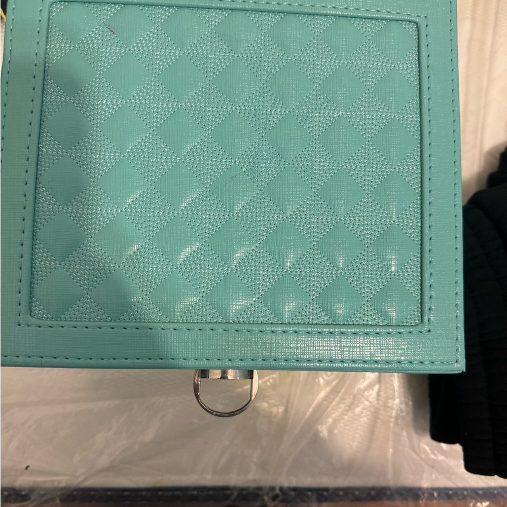 Turquoise Quilted jewelry box